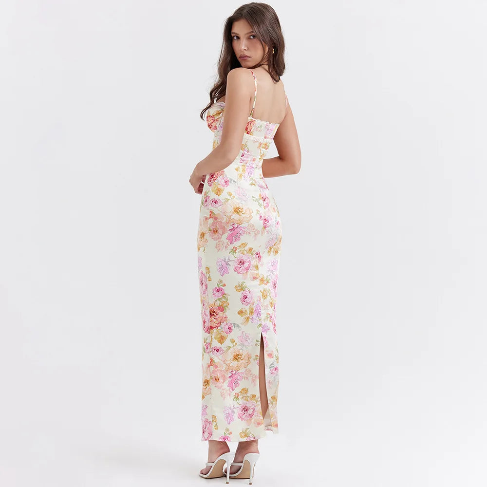 Scottie Spaghetti-Strap Maxi Dress